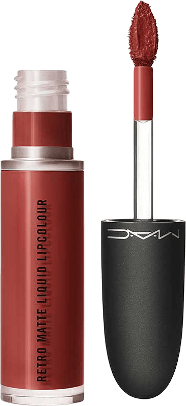Retro Matte Liquid Lipcolour, från MAC Cosmetics, i färgen Chili Addict.