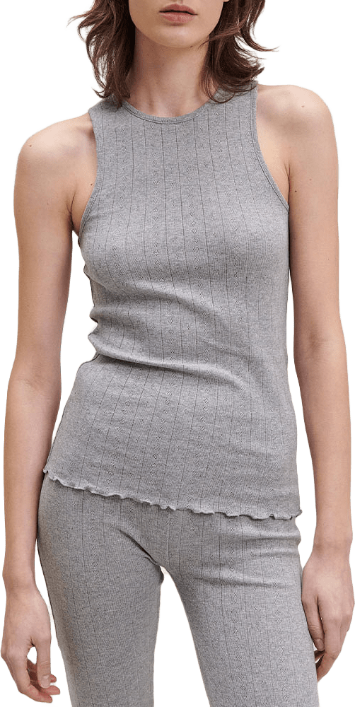 Edie Tank Top, från Skall Studio, i färgen Grey Melange.