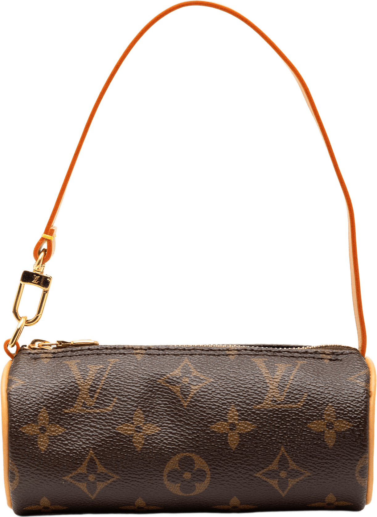 Louis Vuitton Monogram Papillon Pochette, från Luxclusif, i färgen brown.