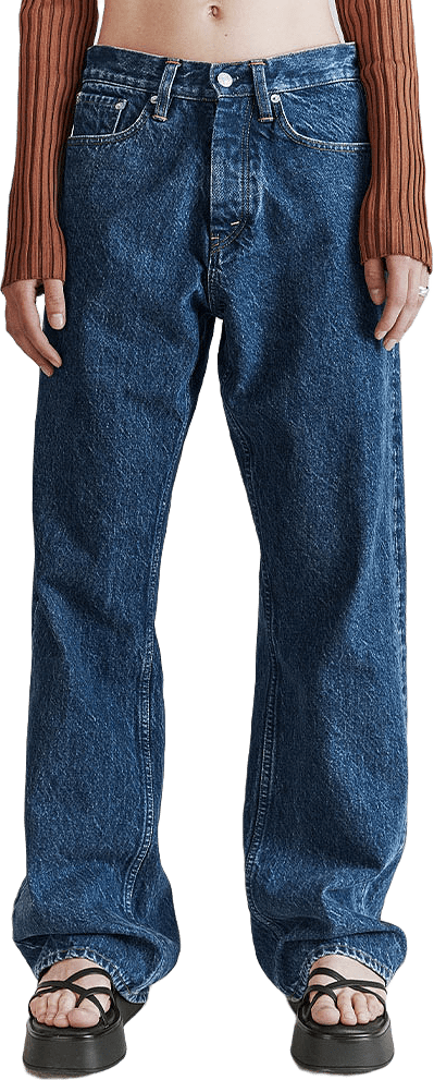 Loose Fit Jeans, från Hope, i färgen Dk Indigo Wash.