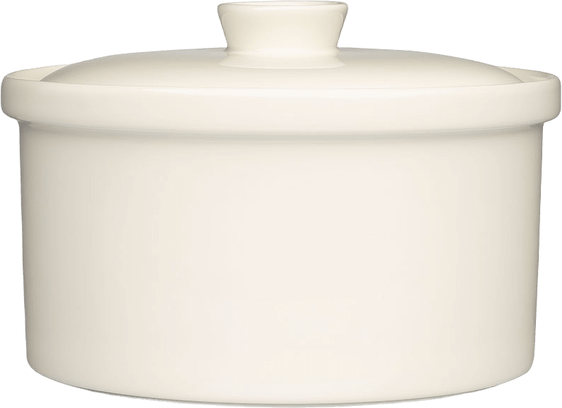 Gryta med lock Teema, Vit, från Iittala, i färgen Vit.