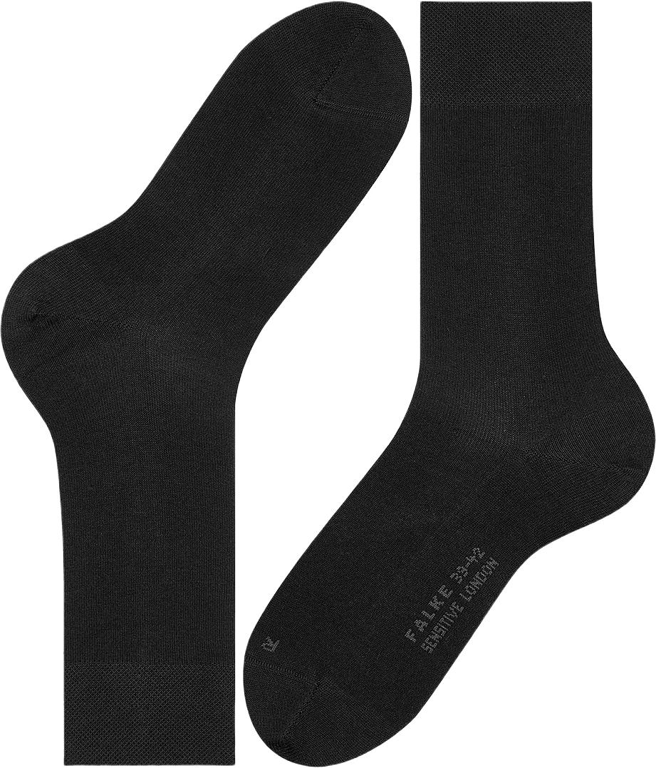 Sensitive London Socks, från Falke, i färgen Black.