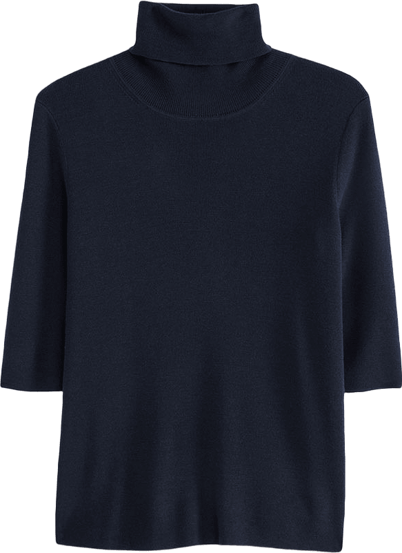 Merino Elbow Sleeve Top, från Filippa K, i färgen Navy.