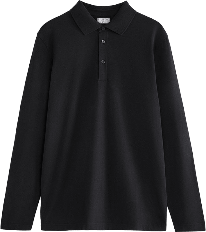 Luke Stretch Polo Shirt, från Filippa K, i färgen Black.