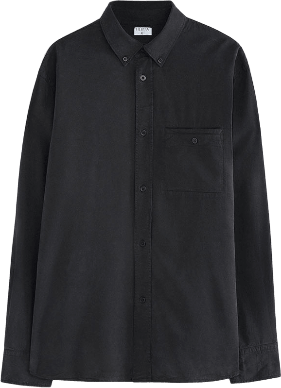 Zachary Shirt, från Filippa K, i färgen Almost Black.