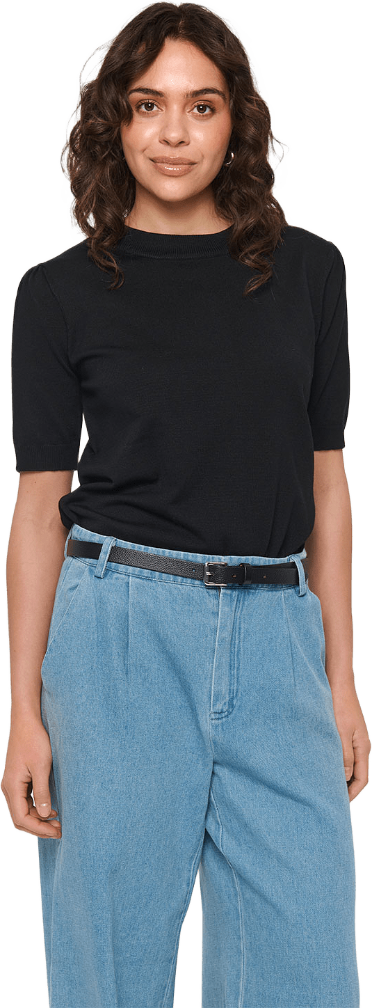 MilaSZ SS Pullover, från Saint Tropez, i färgen Black.