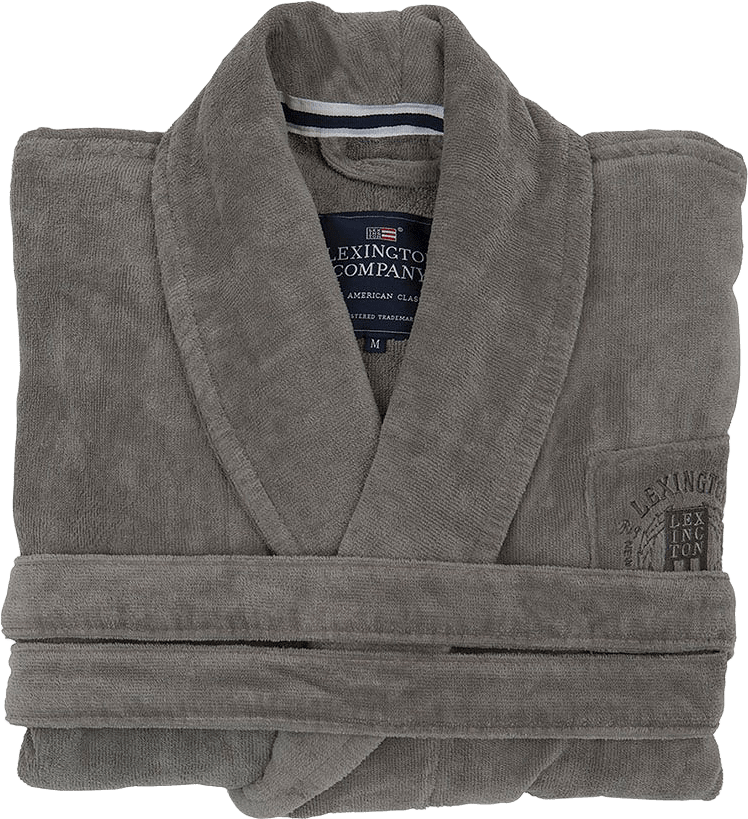 Velour Robe Hotel, från Lexington, i färgen Gray.