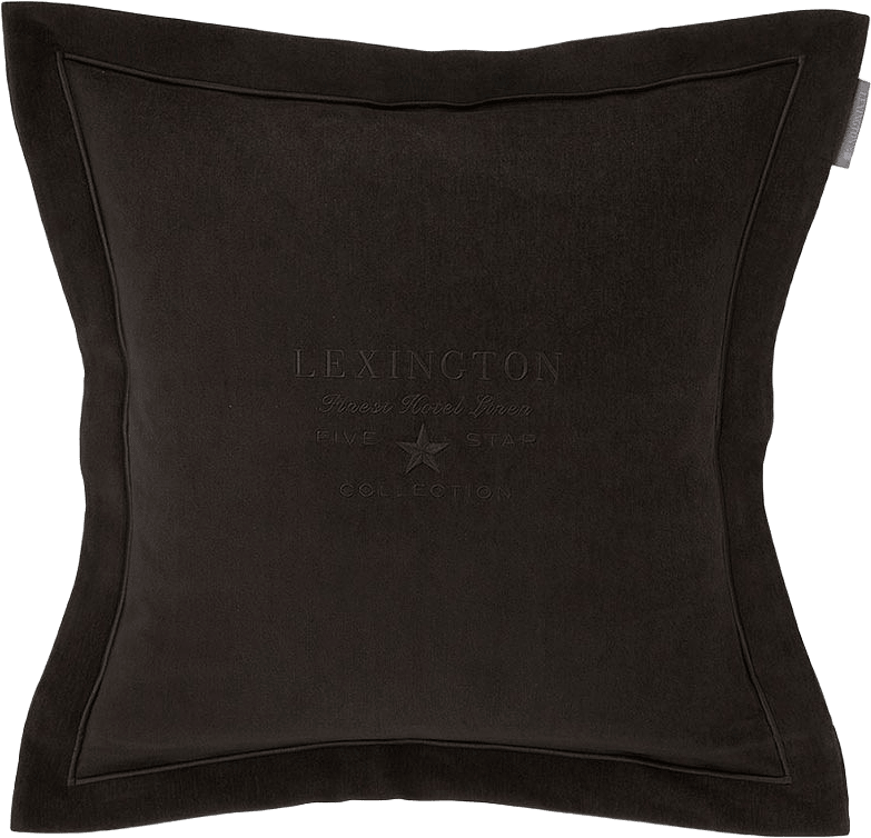 Velvet Sham with Embroidery Hotel, från Lexington, i färgen Dk. Gray.