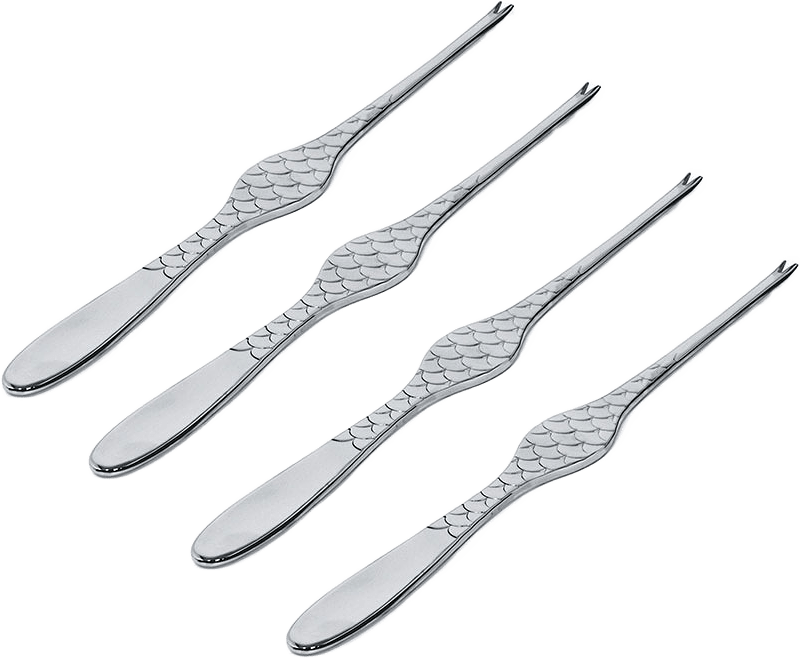 Hummergafflar, från Alessi, i färgen Rostfritt Stål.