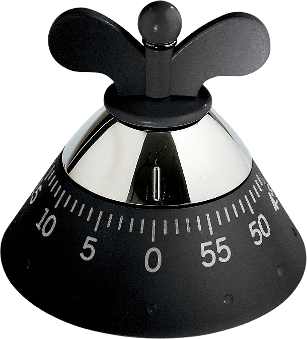Timer, från Alessi, i färgen Svart.