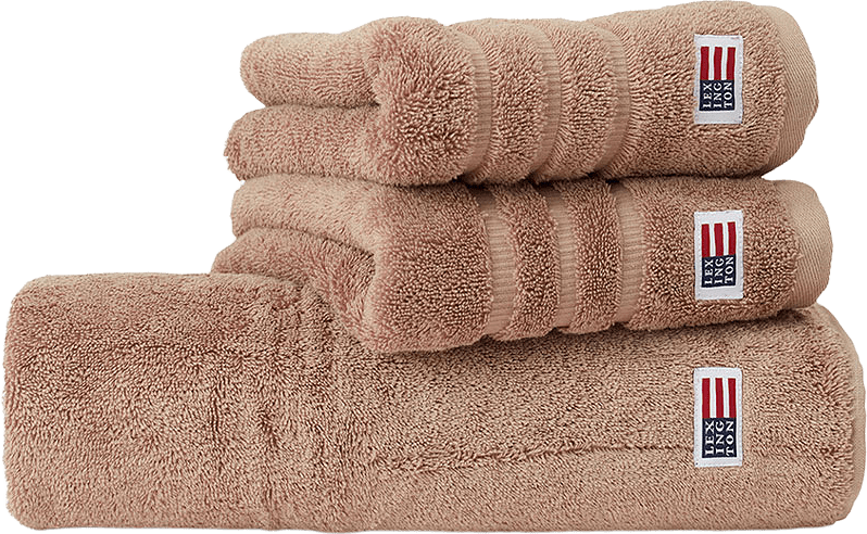 Handduk Original, från Lexington, i färgen Taupe Brown.