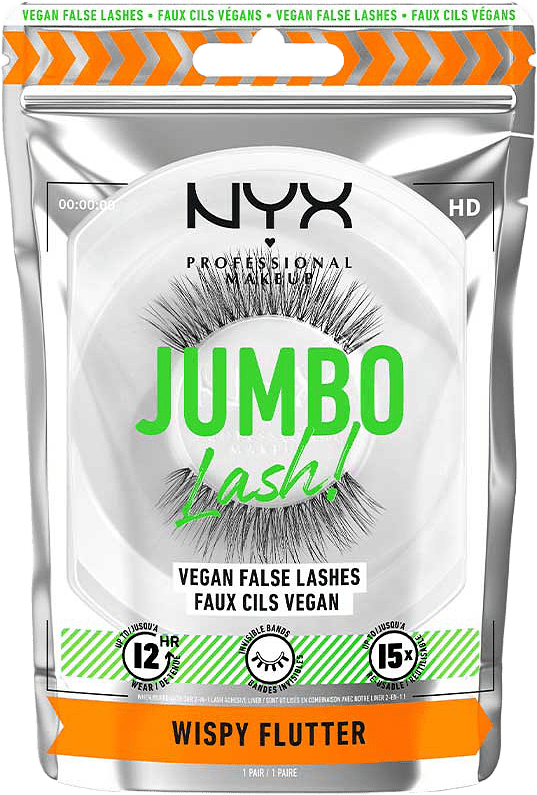 Jumbo Lash! Vegan False Lashes - Wispy Flutter, från NYX Professional Makeup, i färgen Wispy Flutter.