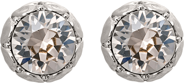 Miss Victoria Earrings stud - Crystal, från Lily and Rose, i färgen Crystal (silver).