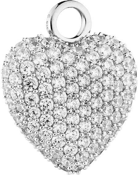 Signature Eternal Heart Pendant, från Charlotte Bonde STHLM, i färgen Silver/ Rock Crystal.