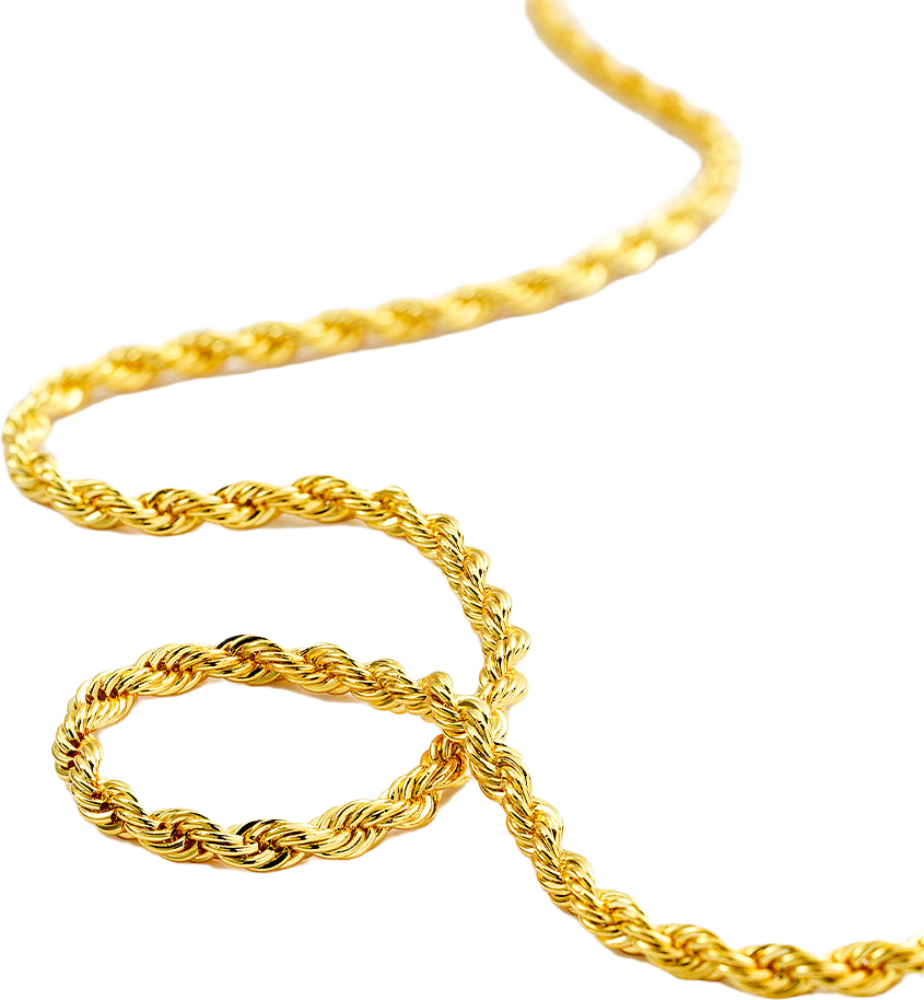 Signature Stack Rope Chain 80 cm, från Charlotte Bonde STHLM, i färgen Gold.