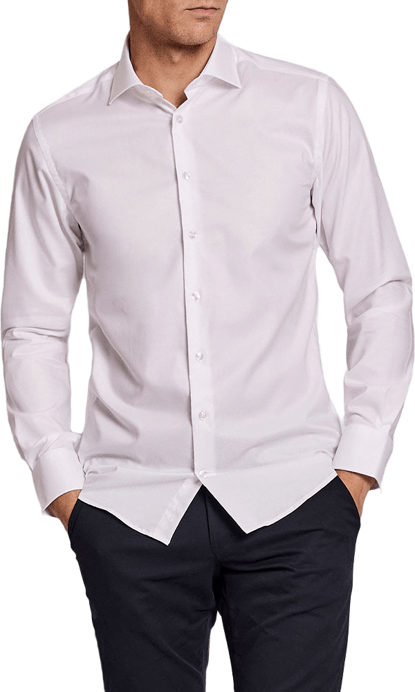 Begovic modern fit shirt, från Bruun & Stengade, i färgen White.