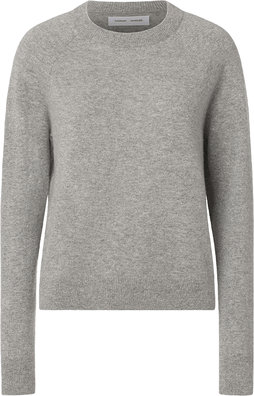 Boston o-neck 6304, från SAMSOE SAMSOE, i färgen Grey Mel.