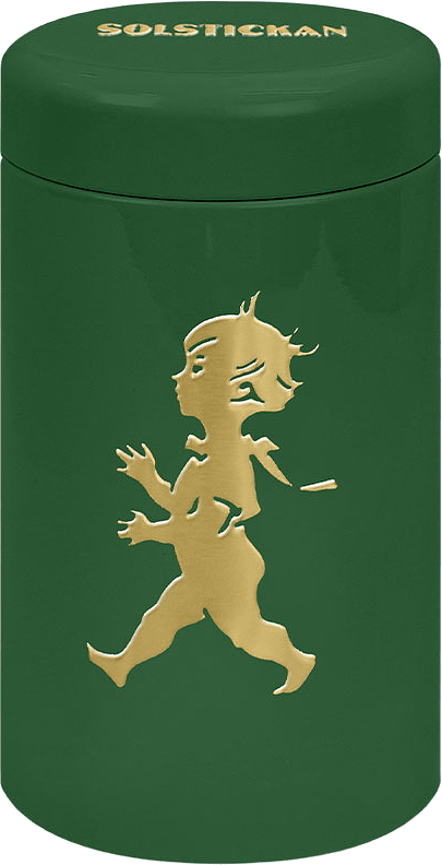 Tändsticksrör – Grön/Guld, från Solstickan Design, i färgen Grön.