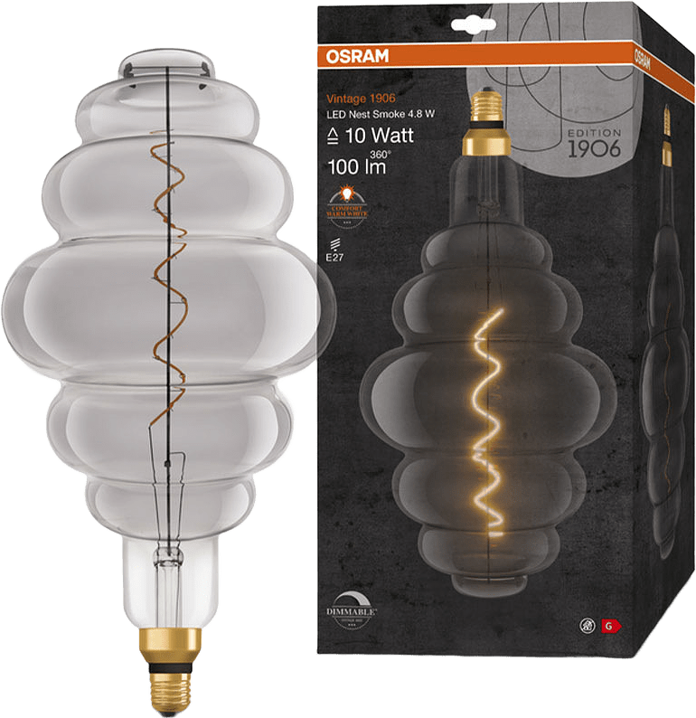 Nest DIM Spiral Smoke E27 Vintage 1906