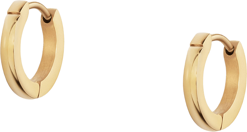 Classic Gold Hoops Small, från Mockberg, i färgen Gold.