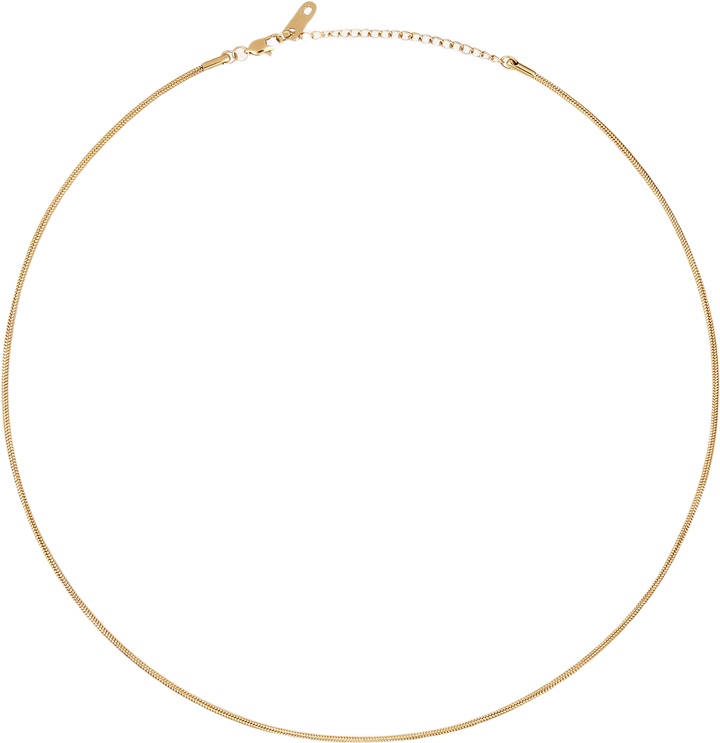 Snake Chain Gold 400 mm Necklace, från Mockberg, i färgen Gold.