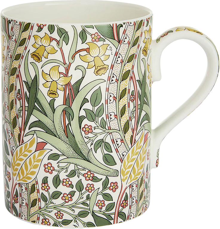 Mugg, Daffodil/Bayleaf Madder, från Morris & Co, i färgen Multi.