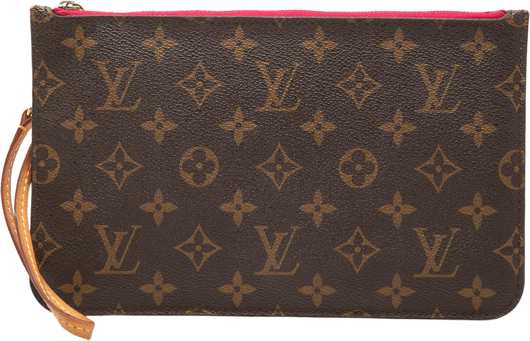 Louis Vuitton Monogram Neverfull Mm Pouch, från Luxclusif, i färgen brun.