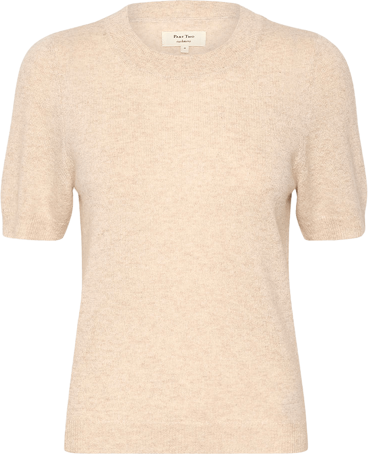 EverlottaPW Pullover, från Part Two, i färgen Natural Melange.