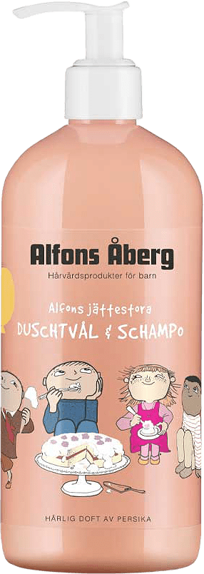 Alfons jättestora duschtvål & schampo, från ALFONS ÅBERG.
