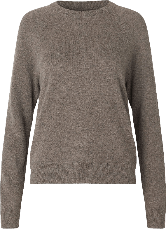 Boston o-neck 6304, från SAMSOE SAMSOE, i färgen Grey Blue Mel.