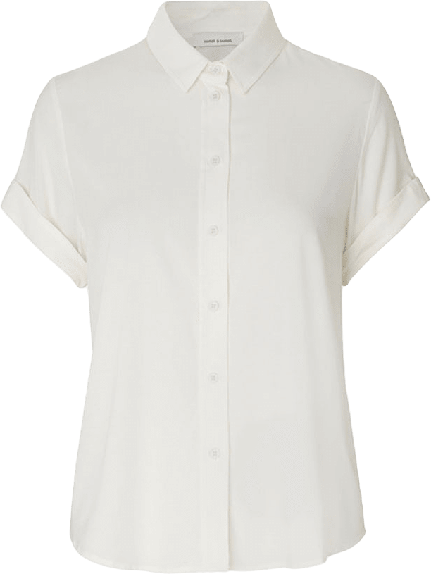 MAJAN SS SHIRT 9942, från SAMSOE SAMSOE, i färgen Clear Cream.