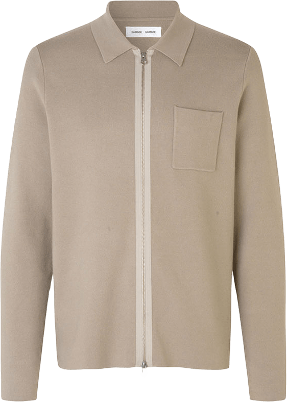 Guna X zip 10490, från SAMSOE SAMSOE, i färgen pure cashmere.