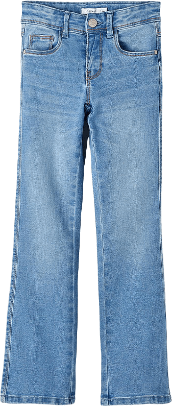 NKFPOLLY SKINNY BOOT JEANS 1142-AU, från Name It, i färgen Medium Blue Denim.