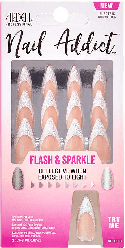 Nail Addict Flash & Sparkle Electric Connection, från Ardell, i färgen Electric Connection.