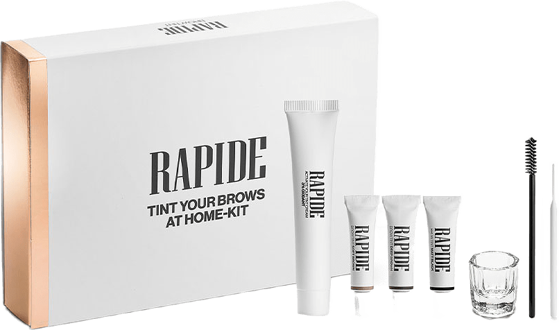 Brow Tint, från Rapide, i färgen Soft Brown, Deep Brown, Matt Black.