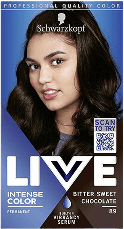 Live Hårfärg Intense Color, från Schwarzkopf, i färgen 89 Bitter Sweet Chocolate.