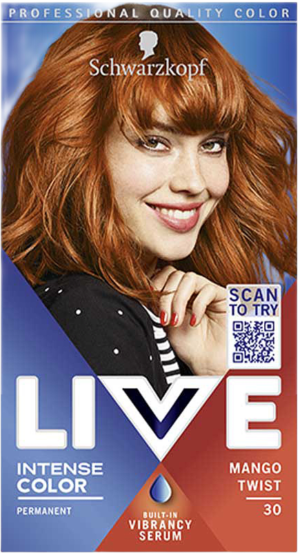 Live Hårfärg Intense Color, från Schwarzkopf, i färgen 30 Mango Twist.