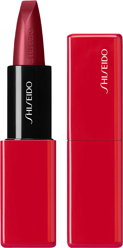 Technosatin Gel Lipstick, från Shiseido, i färgen Scarlet Cluster.