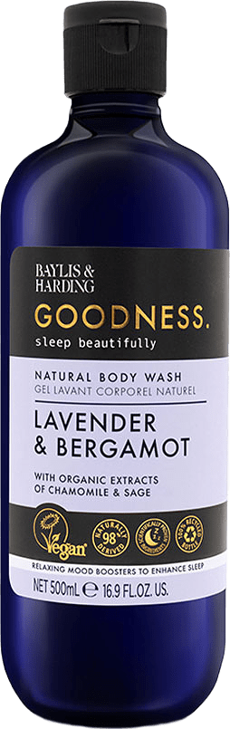 Goodness Sleep Lavender & Bergamot Body Wash, från Baylis & Harding, i färgen Lavender & Bergamot.