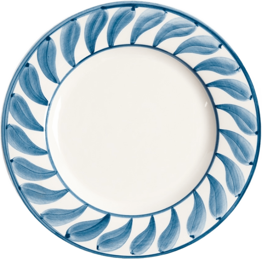 Swirl Assiett - 22 Cm, från Pick A Poppy, i färgen blue.