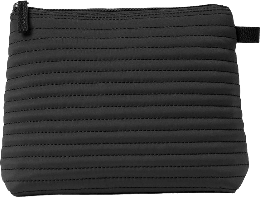 Soft Quilted Stripes Medium Necessär, från Ceannis, i färgen Black.