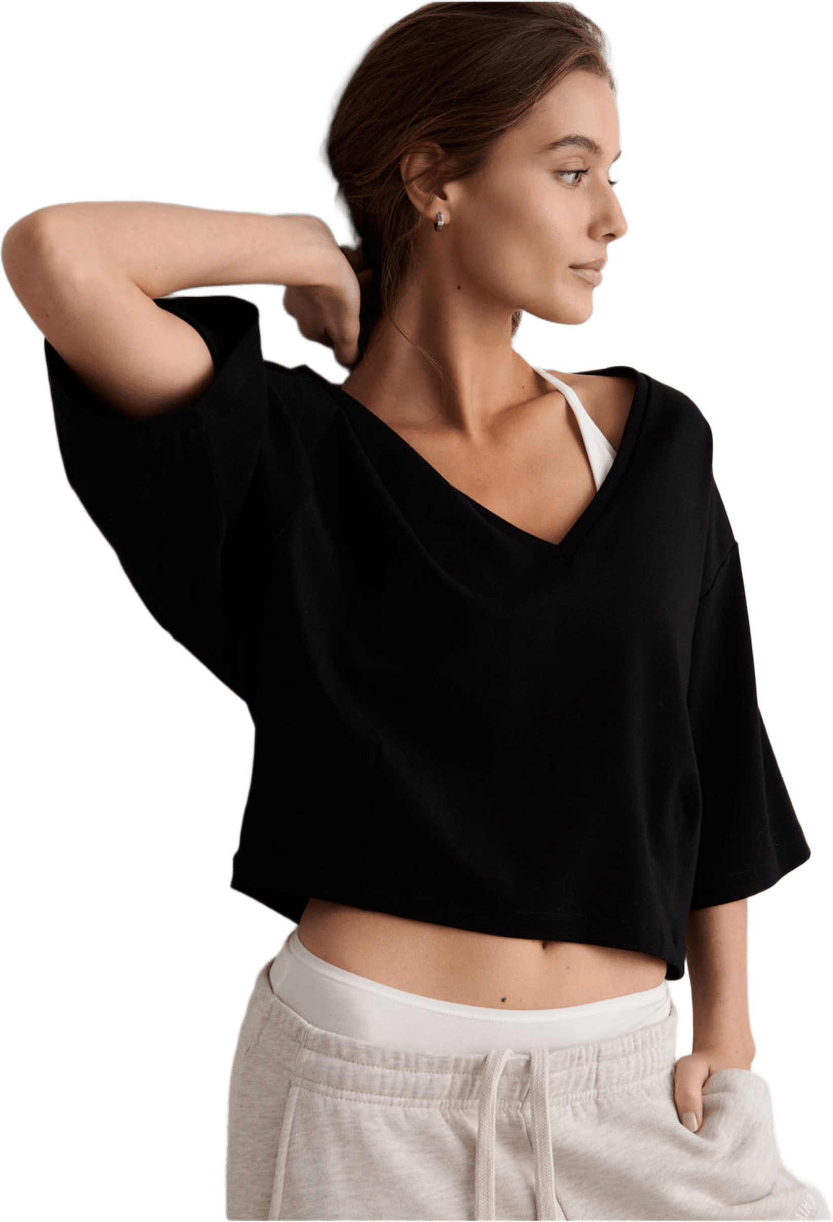 Elevated T-shirt, från aim'n, i färgen black.