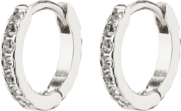 Ebna Earrings, från Pilgrim, i färgen Silver Plated.