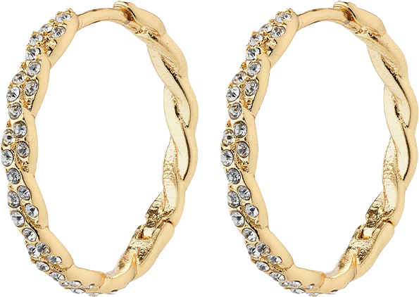 Ezo Earrings, från Pilgrim, i färgen Gold Plated.