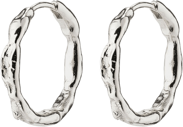 Eddy Earrings, från Pilgrim, i färgen Silver Plated.
