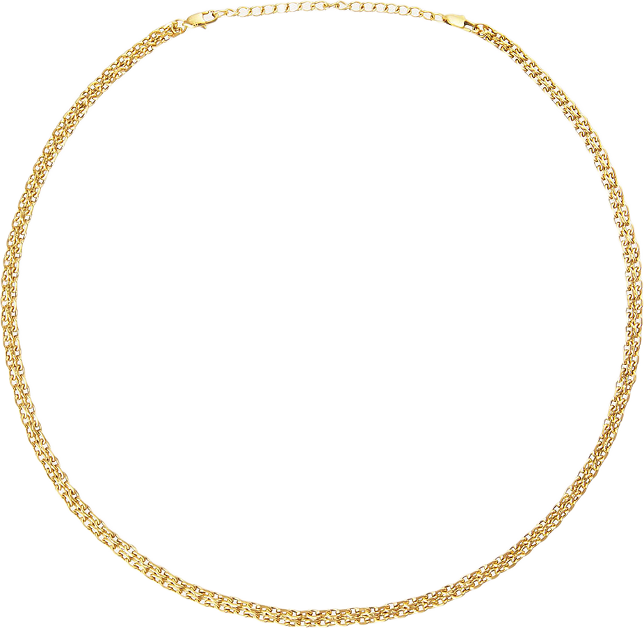 Darling Gold 400 mm Necklace, från Mockberg, i färgen Gold.