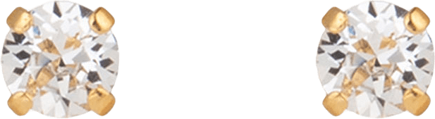 Mini Stud Earrings, från Caroline Svedbom, i färgen Crystal.