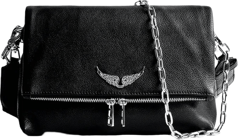 Rocky Grained Leather, från Zadig & Voltaire, i färgen Noir.