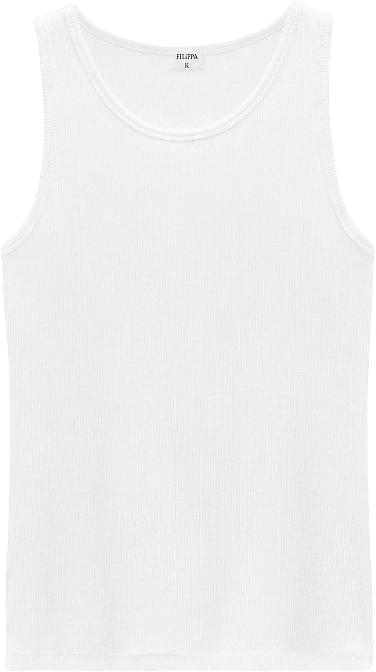 Fine Rib Tank, från Filippa K, i färgen White.