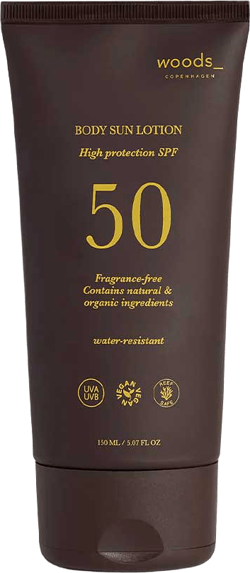 Sun Body SPF 50, från Woods Copenhagen.